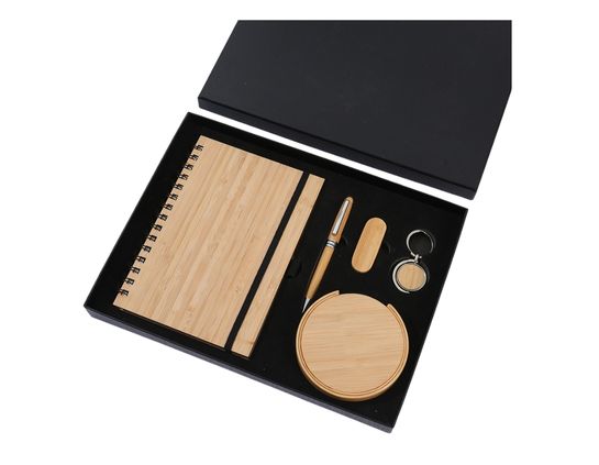 Eco-Friendly Custom Bamboo Gift Set with Logo