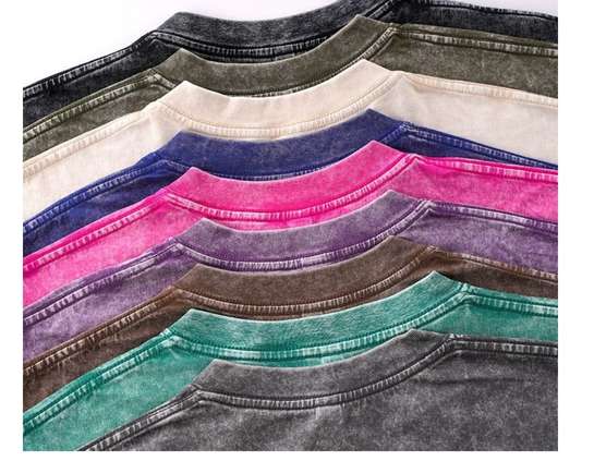 Custom Washed T-Shirts with Logo