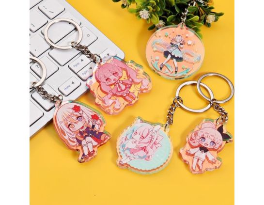 Custom Acrylic Keychains for Promotional Gifts - Bulk Orders with Logo Printing