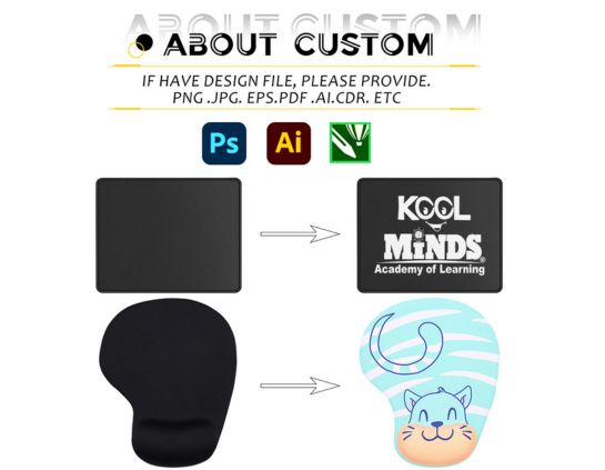 Custom Logo Mouse Pads - High-Quality Promotional Desk Mats for Corporate Branding