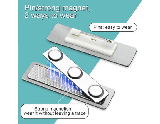 Custom Name Badges for Events & Corporate Branding - Durable PVC & Metal Options with Logo Printing