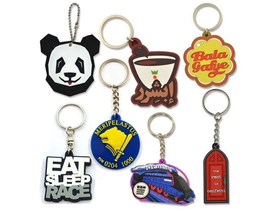 Custom PVC Keychains Bulk | Soft PVC Promotional Keychains Manufacturer
